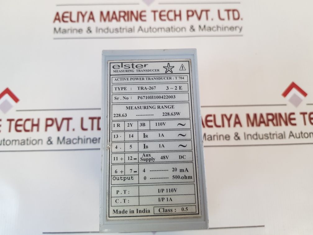 Elster Tra-267 Measuring Transducer