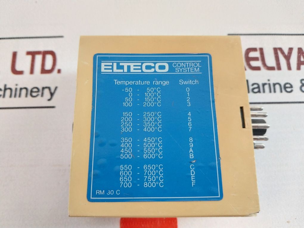 Elteco Rm30-1-1-230 Temperature Relay 1 Pole 230Vac