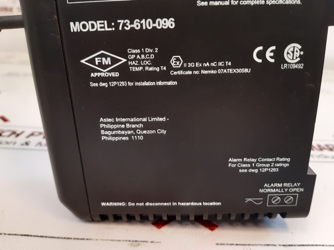 Emerson 73-610-096 System Power Supply 12P3935X022 Rev.B ,Kj1501X1-bc3