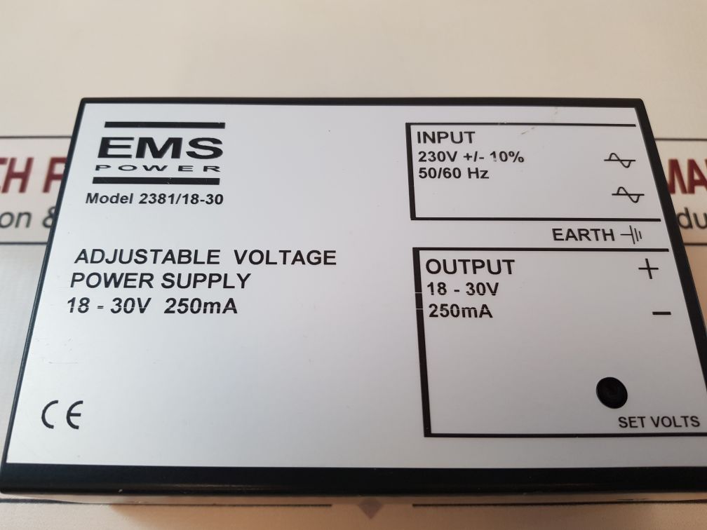 Ems Power 2381/18-30 Adjustable Voltage Power Supply