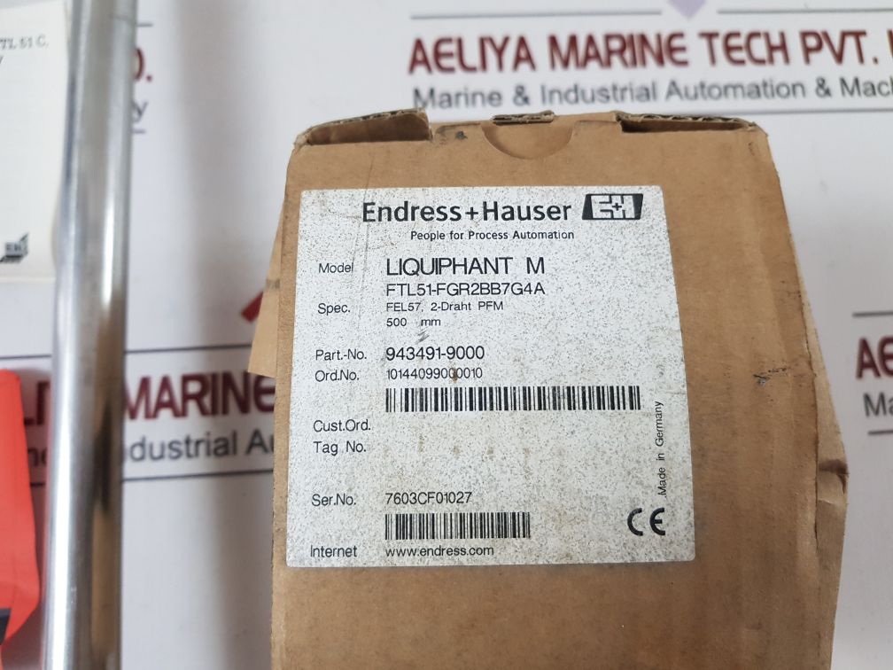 Endress+Hauser 943491-9000 Level Switch Ftl51-fgr2Bb7G4A