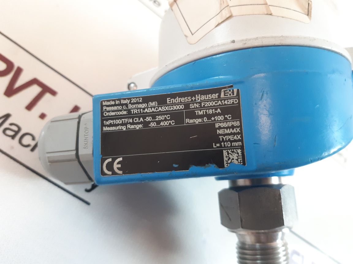 Endress + Hauser Tr11-abacasxg3000 Temperature Transmitter With Sensor