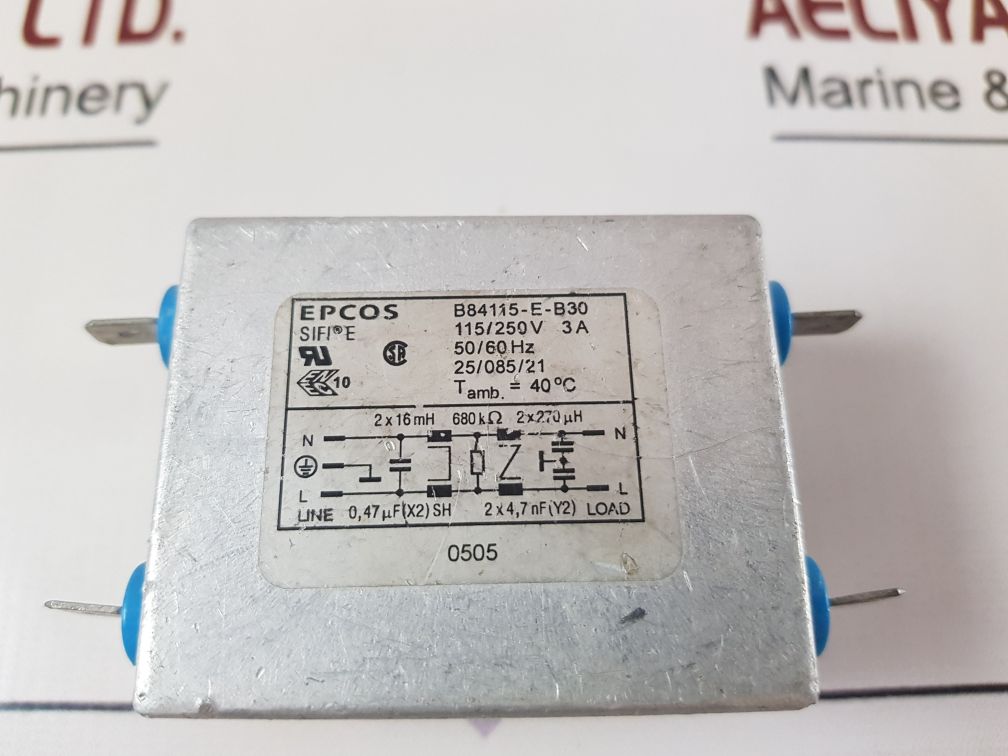 Epcos B84115-e-b30 Powerline Filter 115250V 3A