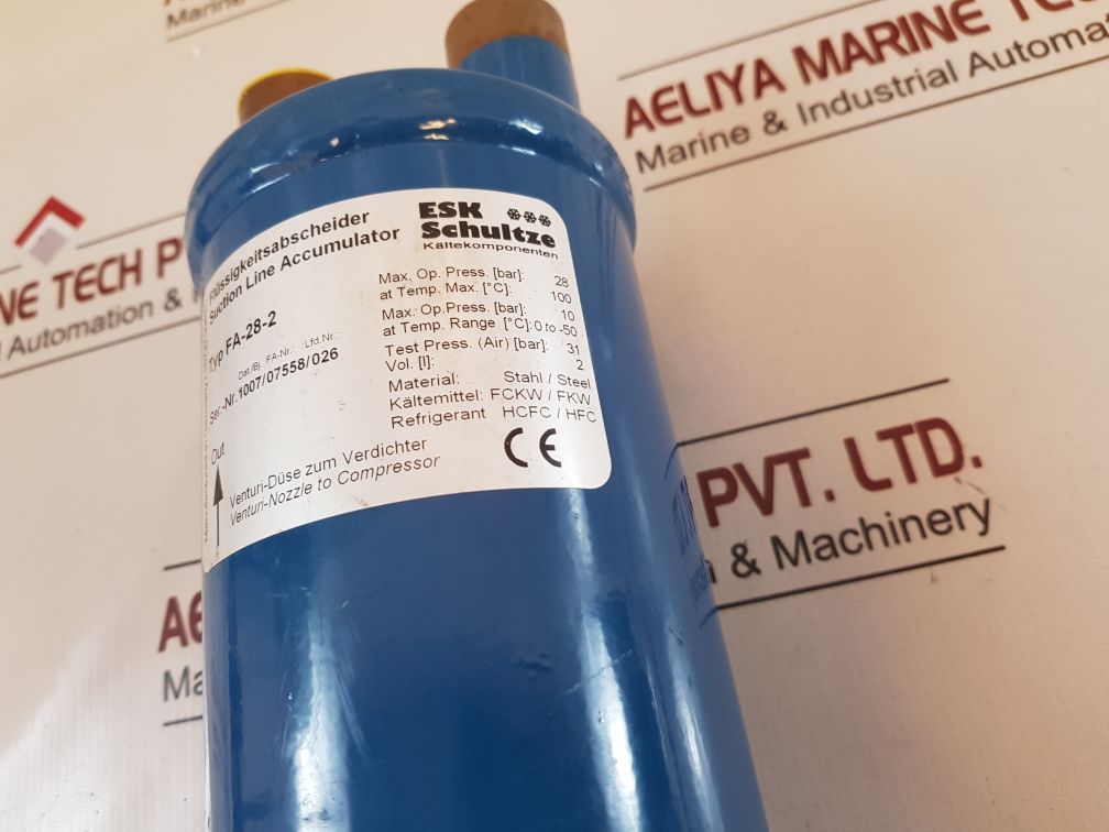 Esk Schultze Fa-28-2 Suction Line Accumulator