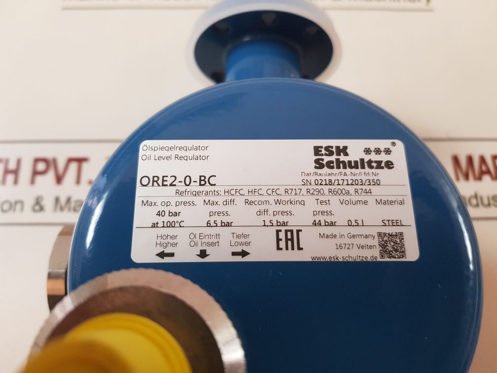 Esk Schultze Ore2-0-bc Oil Level Regulator
