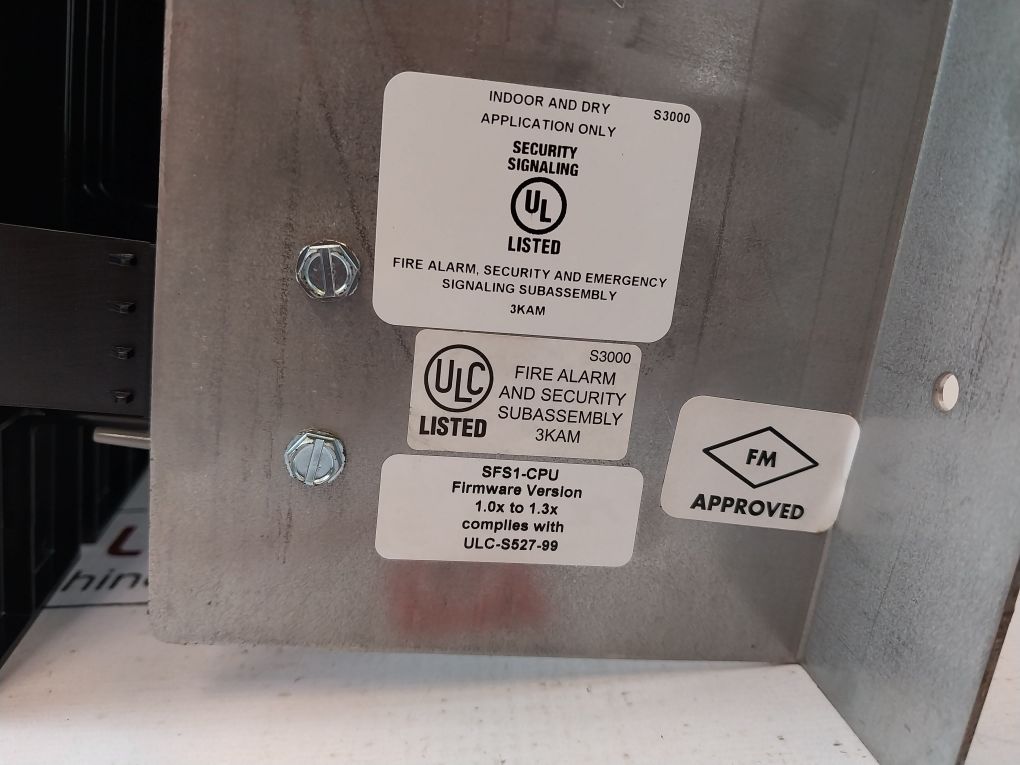 Est Edwards Sfs1-cpu Fire Alarm And Security Subassembly