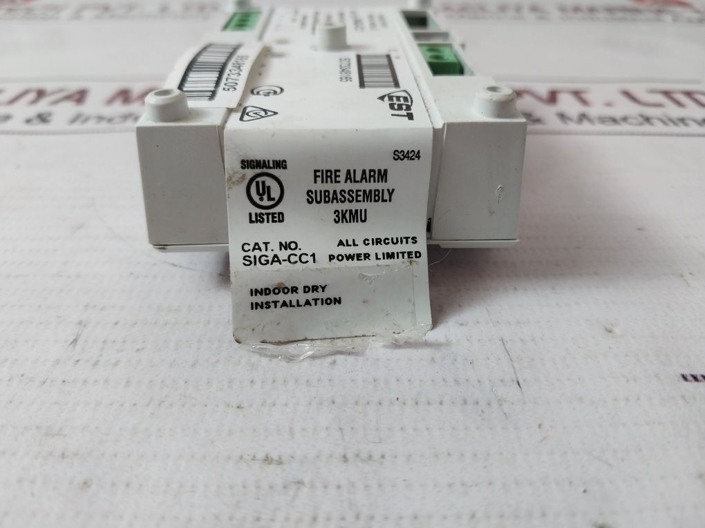 Est Siga-cc1 Fire Alarm Single Input Signal Module 387022P Rev 12