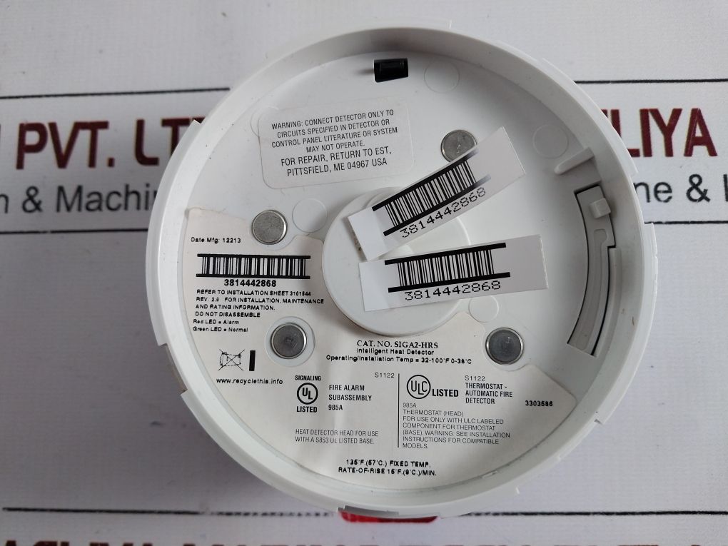 Est Siga2-hrs Intelligent Heat Detector Free Shipping By Express