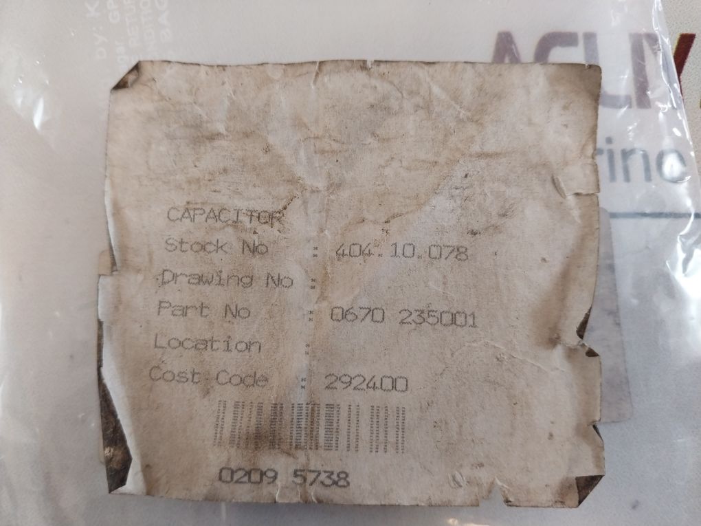 Esta Kondensator 0670 235001 Capacitor 0,22 µF ±10%