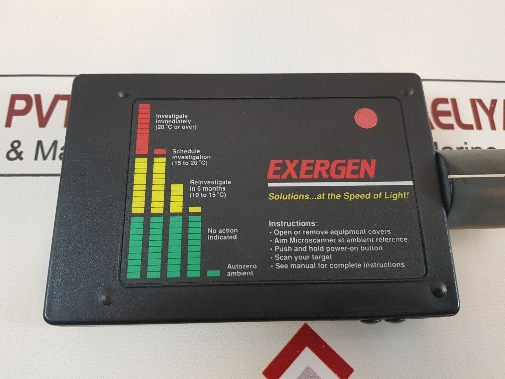 Exergen microscanner e autozero infrared heat scanner