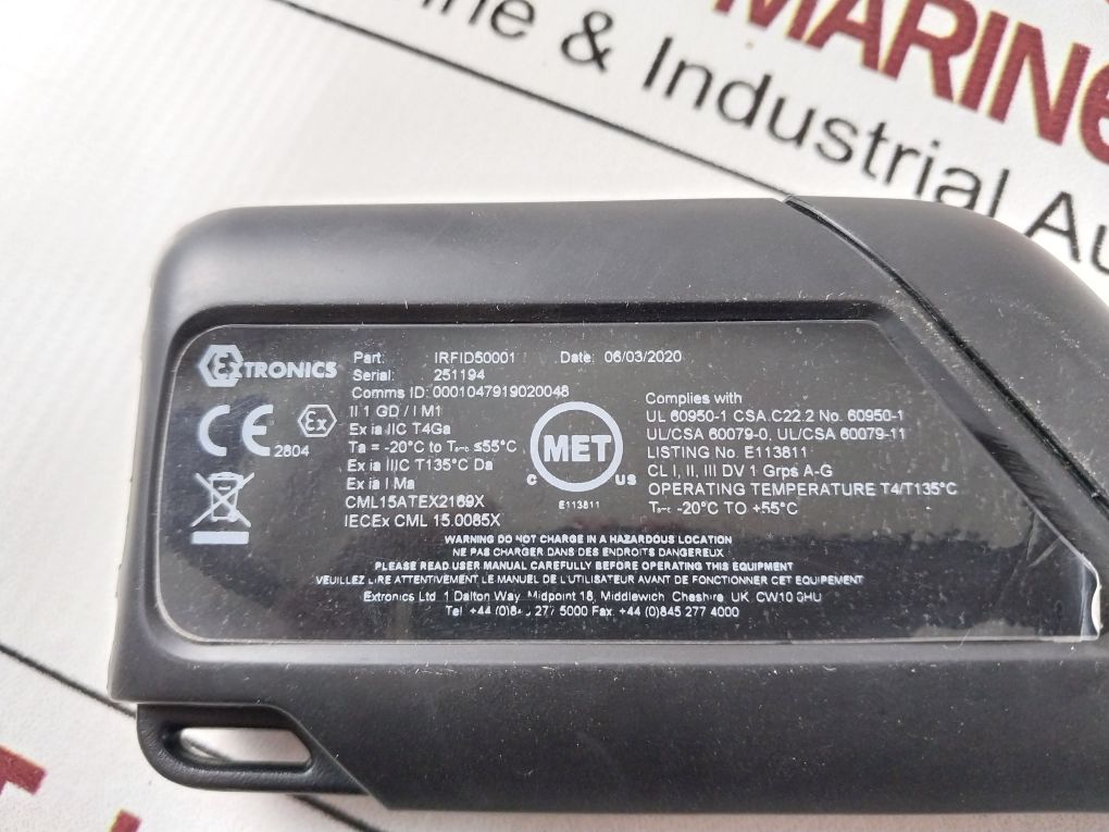 Extronics Irfid500 Reader Handheld Portable Compact Bluetooth Rugged Uhf Rfid