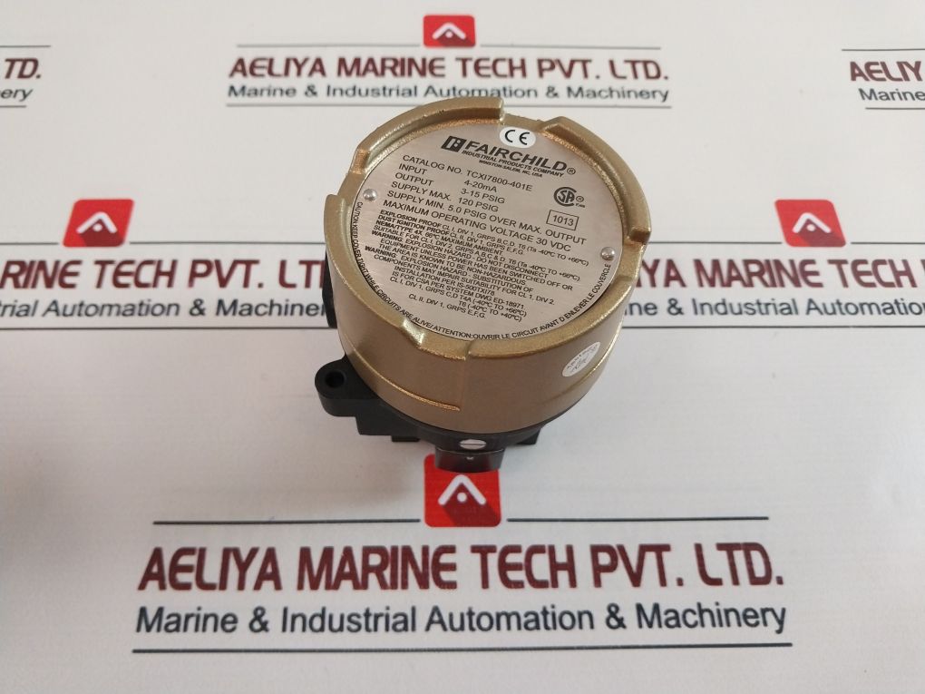 Fairchild Tcxi7800-401E I/P Transducer 3-15 Psig 4-20Ma