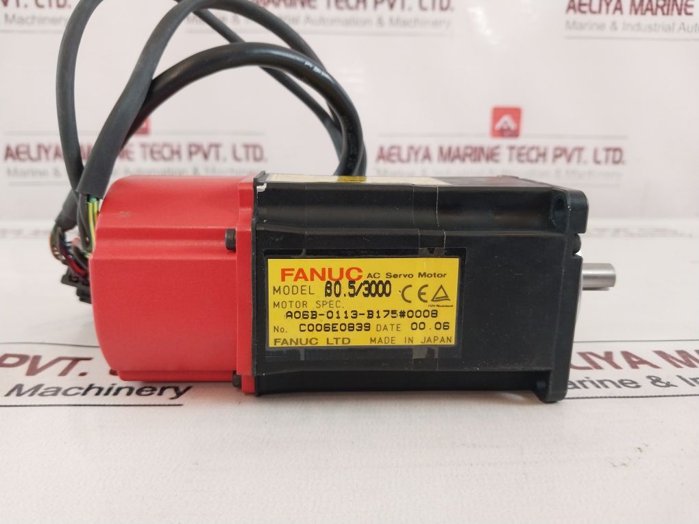 Fanuc B0.5/3000 Ac Servo Motor B-65182En