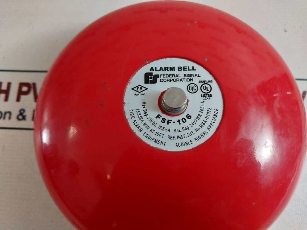 Federal Fsf-106 Alarm Bell