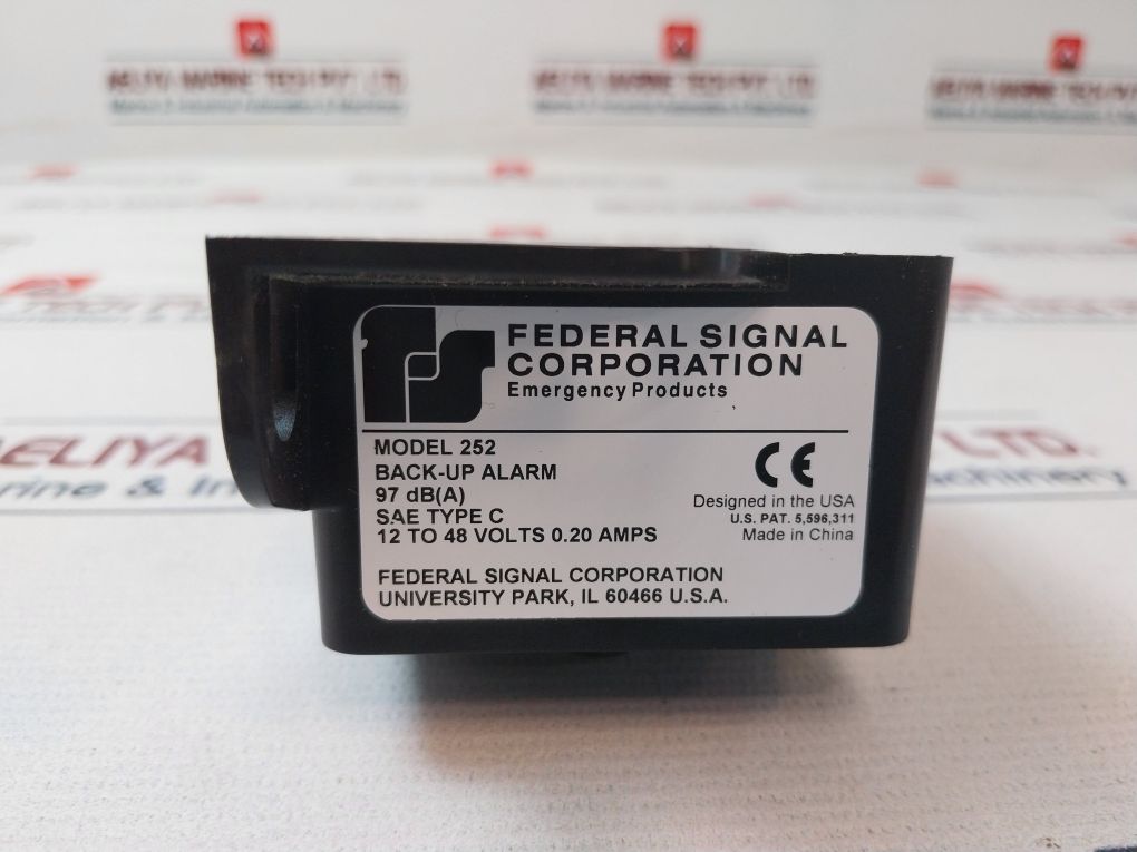 Federal Signal 252 Back-up Alarm 97 Db(A)