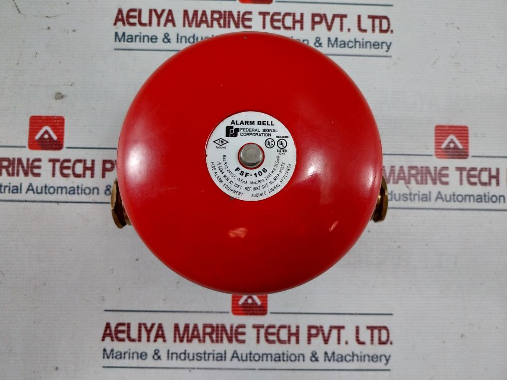 Federal Signal Fsf-106 Fire Audible Signal Tone Bell Fire Safety Alarm