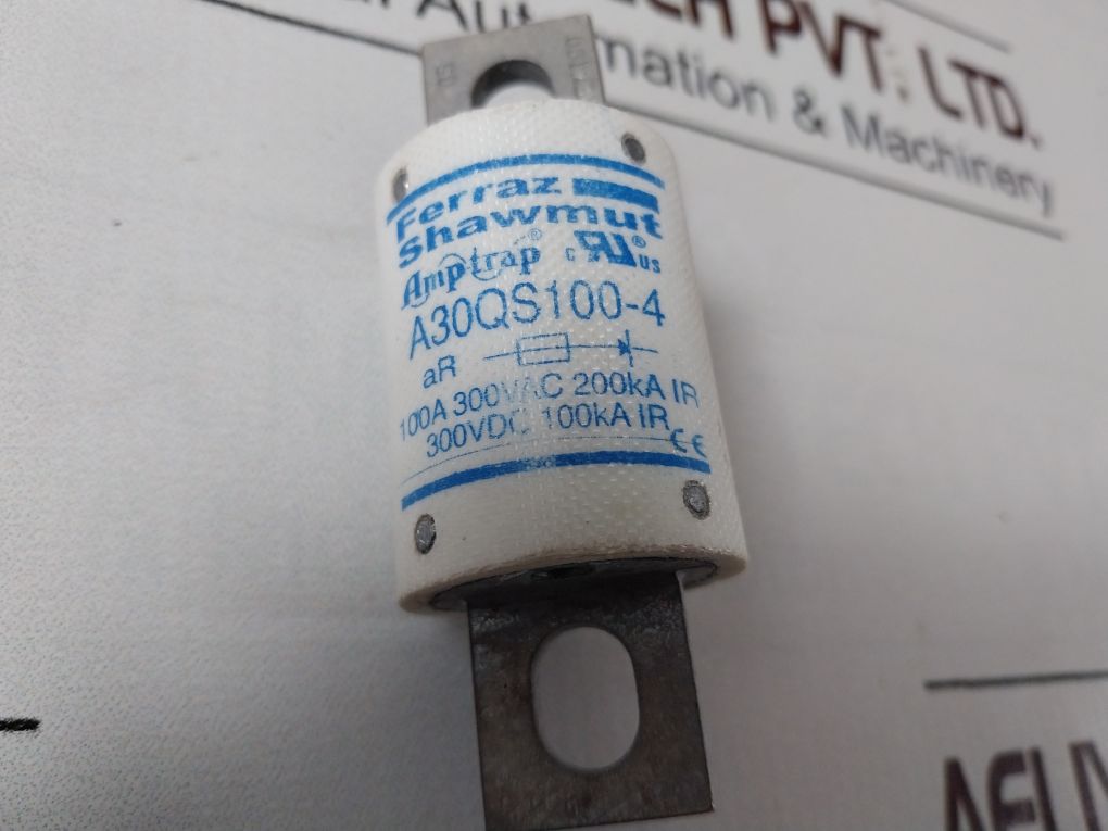Ferraz Shawmut A30Qs100-4 Fuse 100A 300Vac 200Ka Ir