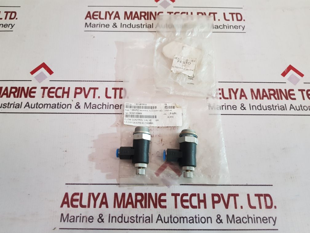 Set Of 5X Festo V108 Flow Control Valve
