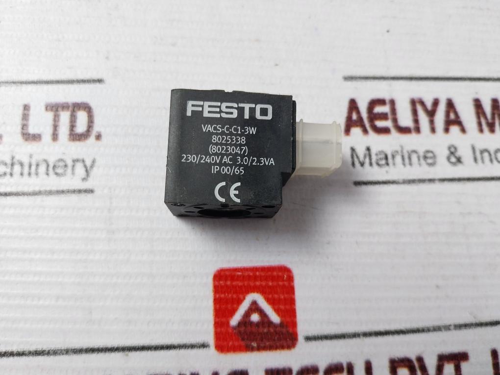 Festo Vacs-c-c1-3W Solenoid Valve Coil 230/240V Ac 3.0/2.3Va