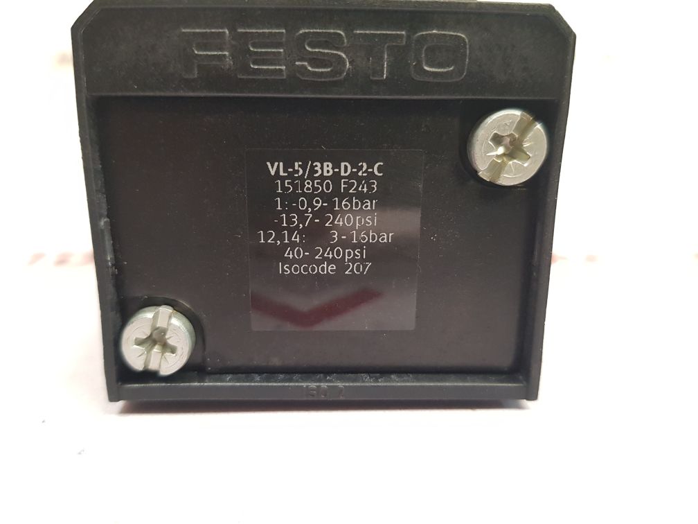 Festo Vl-5/3B/D-2-c Pneumatic Valve