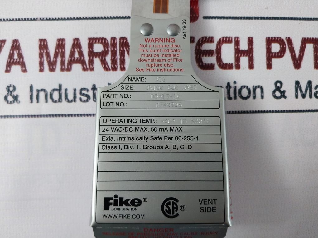 Fike D3513-10