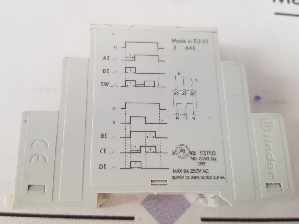 Finder 80.01.0.240.0000 Time Relay 240V~