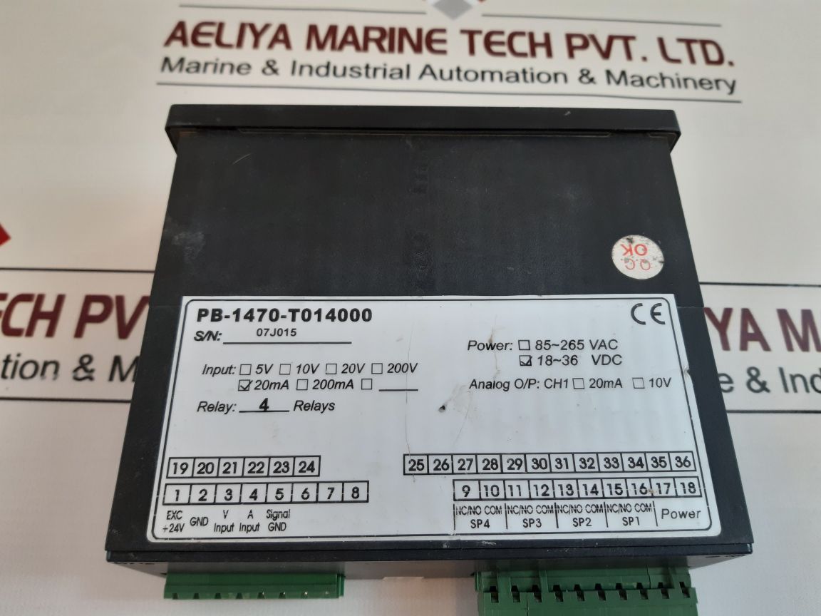 Finetek Pb-1470-t014000 Display Panel Meter