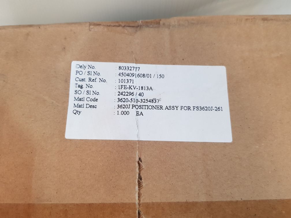 Fisher 3622 Valve Positioner Series 3600