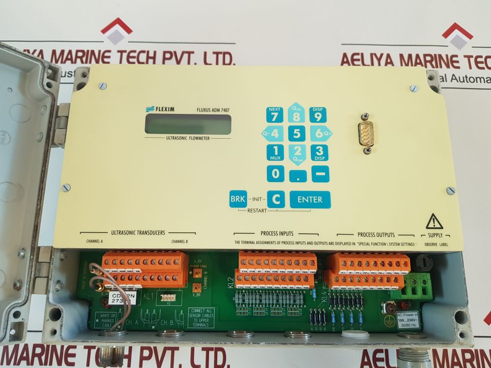 Flexim Fluxus Adm 7407 Ultrasonic Flowmeter