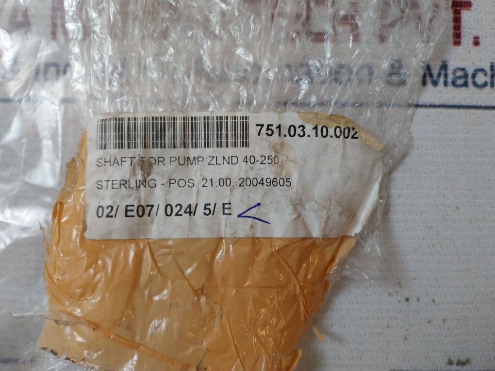 Flowserve Zlnd S.25 35X400 Stainless Steel Pump Shaft 1.4021-en 10088-1