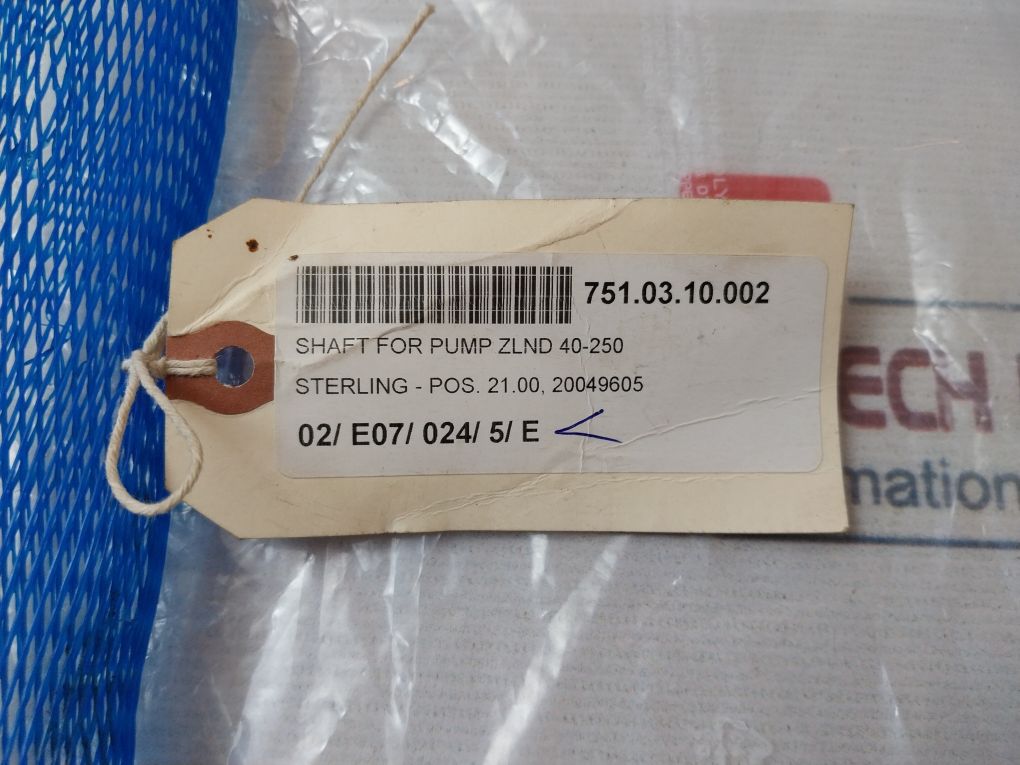 Flowserve Zlnd S.25 35X400 Stainless Steel Pump Shaft 1.4021-en 10088-1