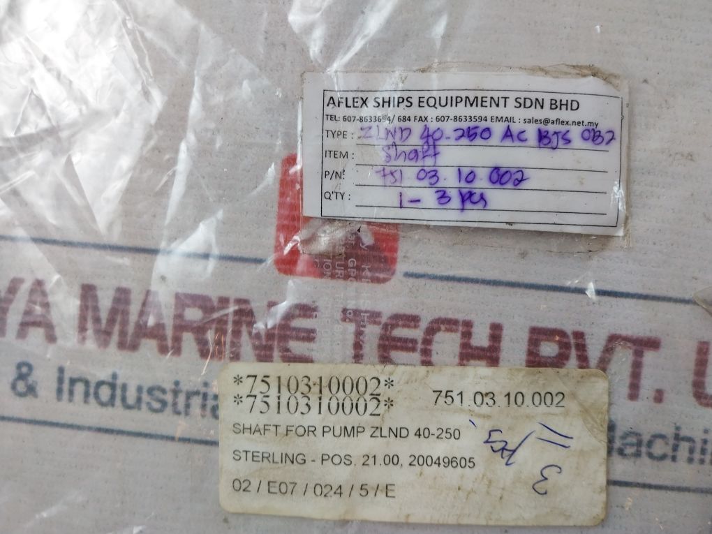 Flowserve Zlnd S.25 35X400 Stainless Steel Pump Shaft 1.4021-en 10088-1