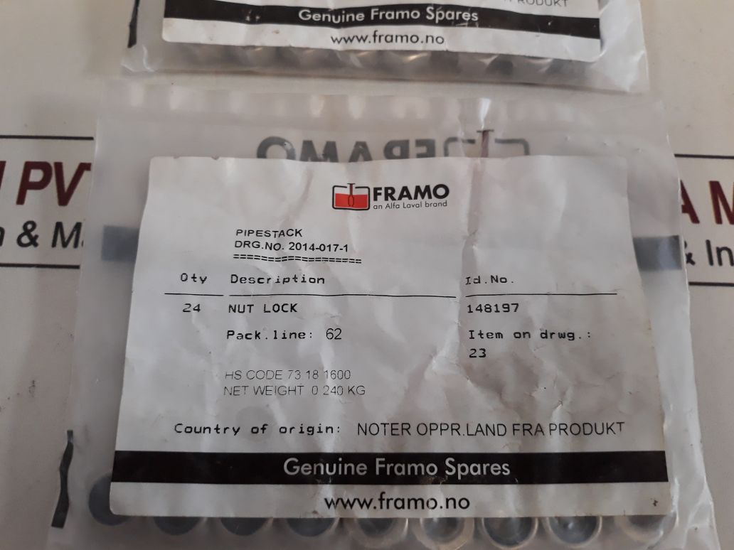 Framo 148197 Nut Lock