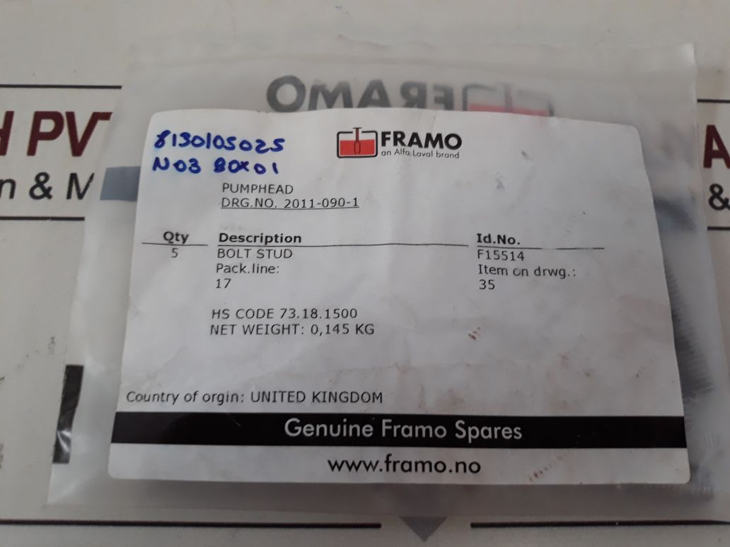 Framo F15514 Bolt Stud