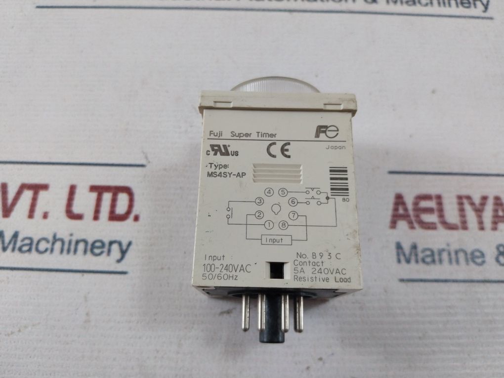 Fuji Electric Ms4Sy-ap Super Timer 0.25 Sec