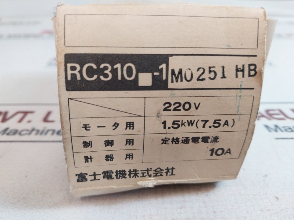 Fuji Electric Rc310-1 Selector Switch 600V 2A