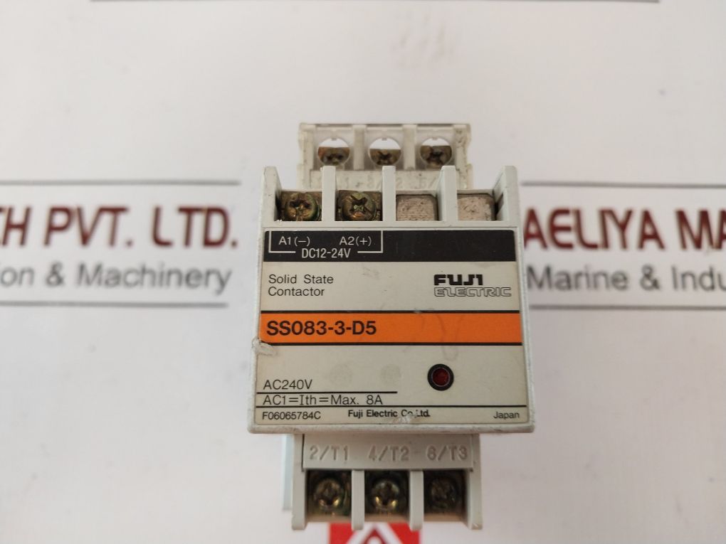 Fuji Electric Ss083-3-d5 Solid State Contactor 8A Dc12-24V