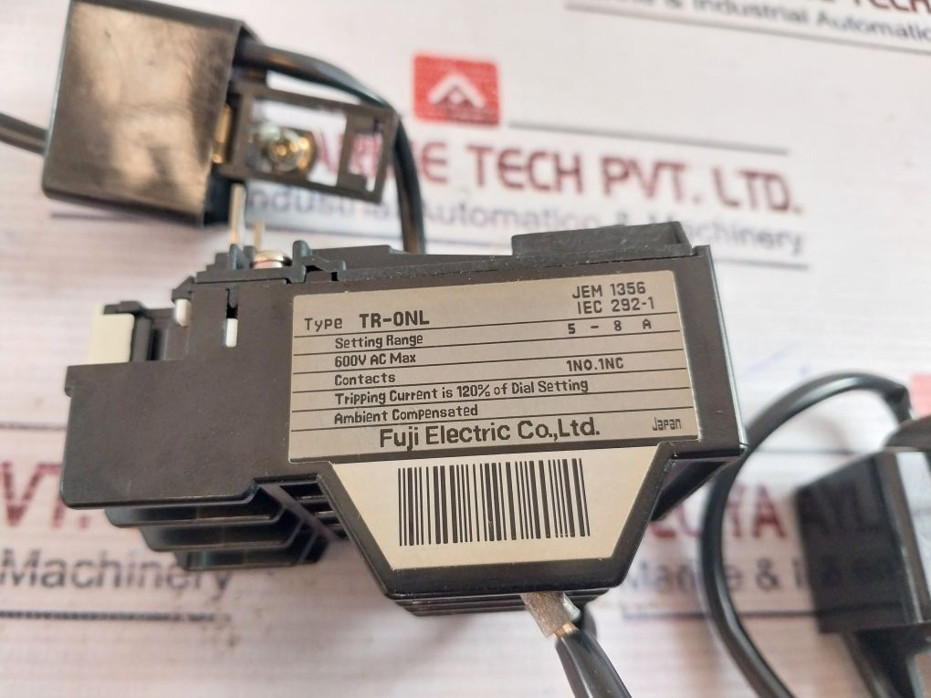 Fuji Electric Tr-0Nl Thermal Overload Relay 5-8A 600V Ac Max