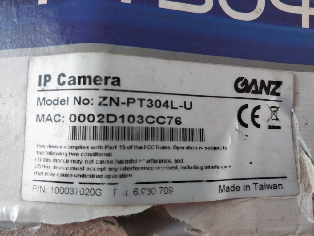 Ganz Zn-pt304L-u Ip Camera Kit