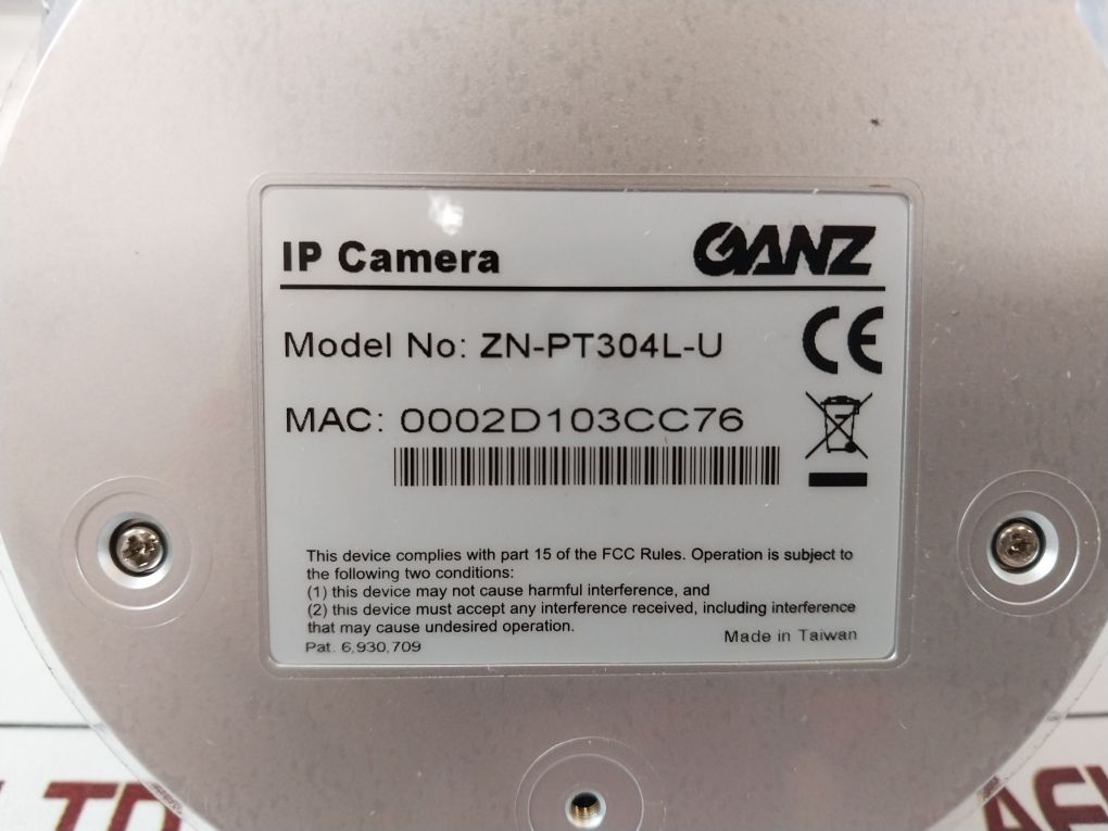 Ganz Zn-pt304L-u Ip Camera Kit