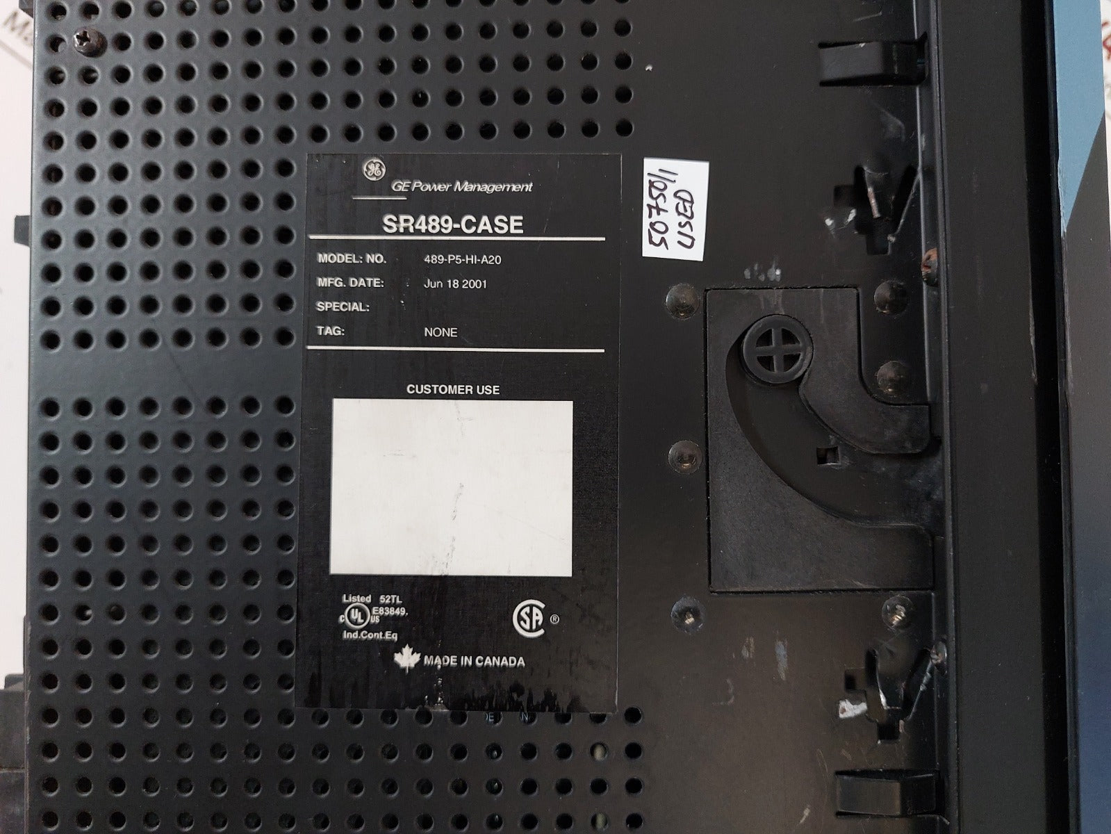 Ge 489-p5-hi-a20 Generator Management Relay