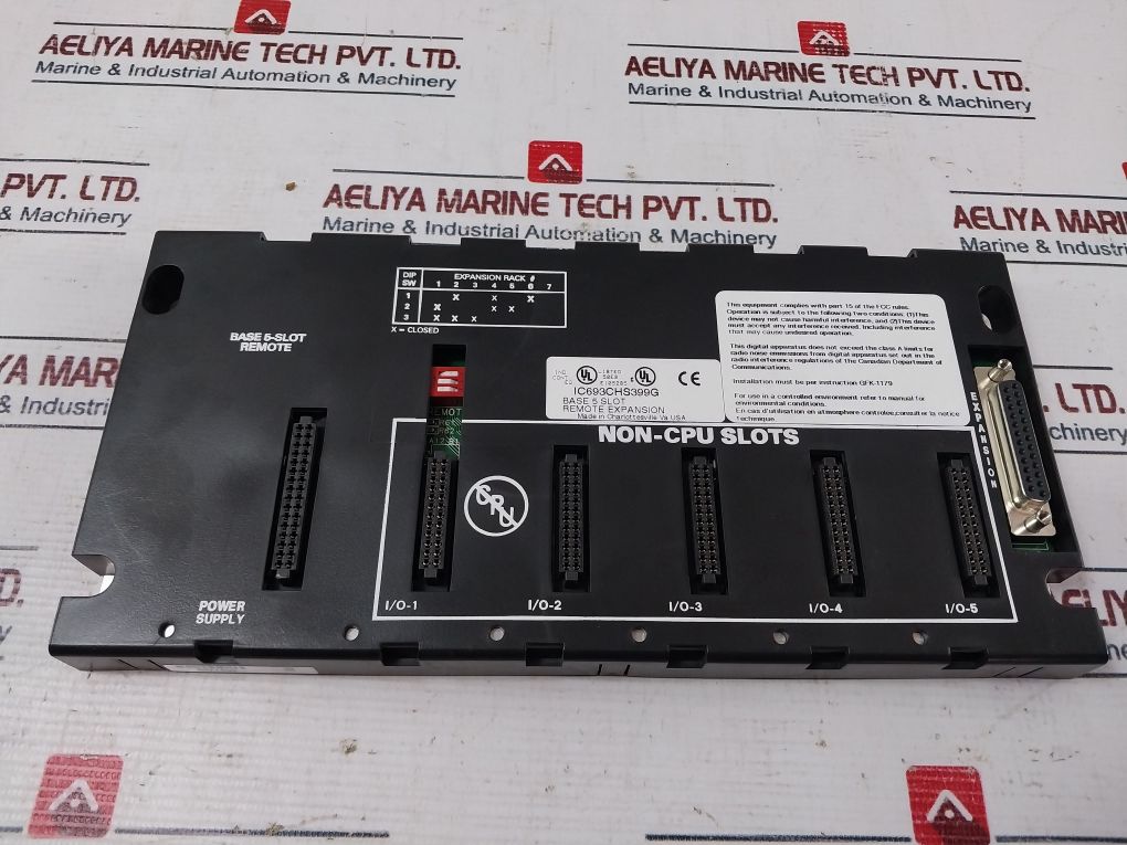 Ge Fanuc Ic693Chs399G Base Plate 5 Slot Remote Expansion E105285