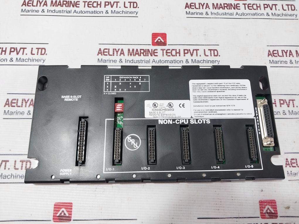 Ge Fanuc Ic693Chs399G Base Plate 5 Slot Remote Expansion E105285