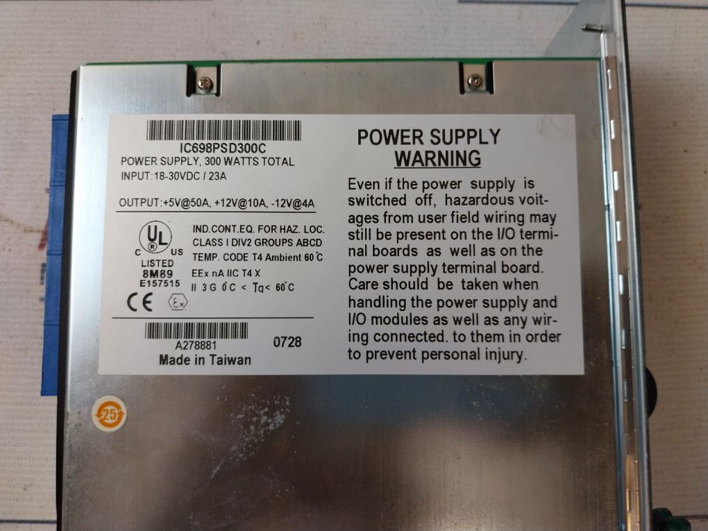 Ge Fanuc Ic698Psd300C Pac Systems Rx7I Power Supply