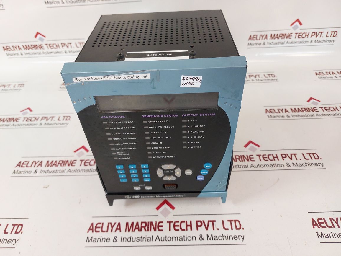 Ge Multilin 489-p5-hi-a20-e Generator Management Relay