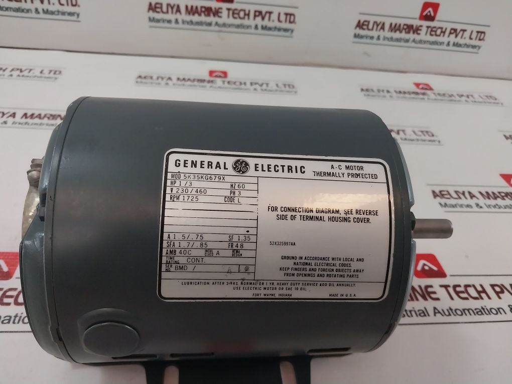 General Electric 5K35Kg679X Ac Motor Thermally Protected