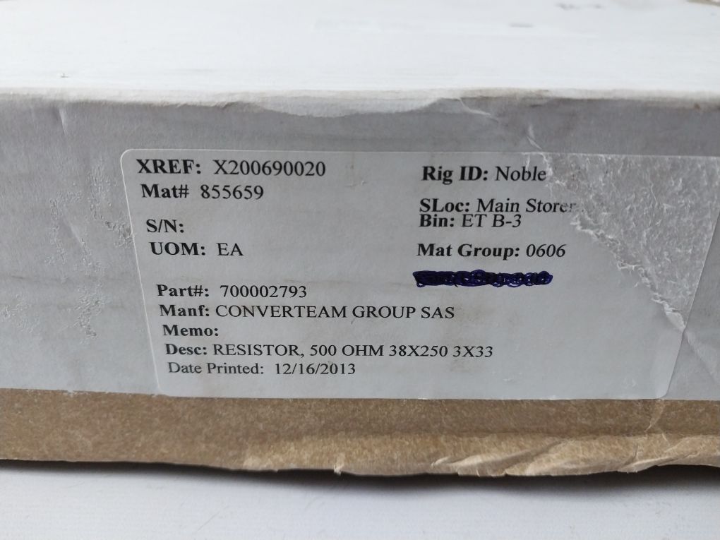 General Electric Wcr38X250 3X33 Ohms 500 Wirewound Resistor