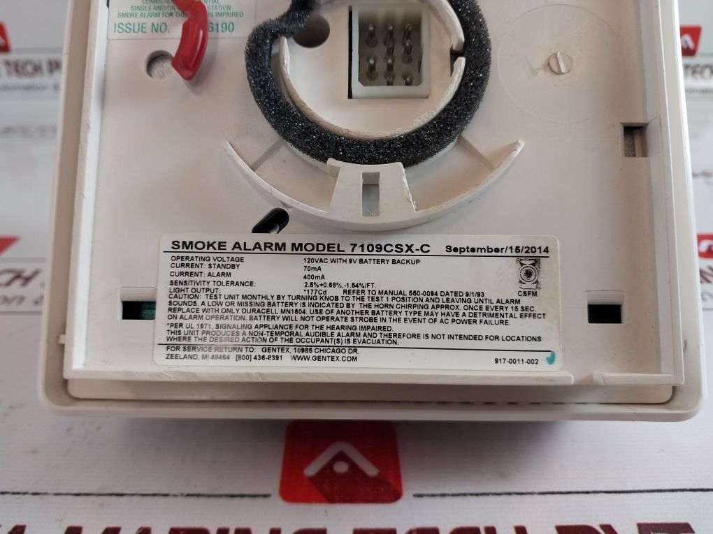 Gentex 7109Csx-c Smoke Alarm Wall