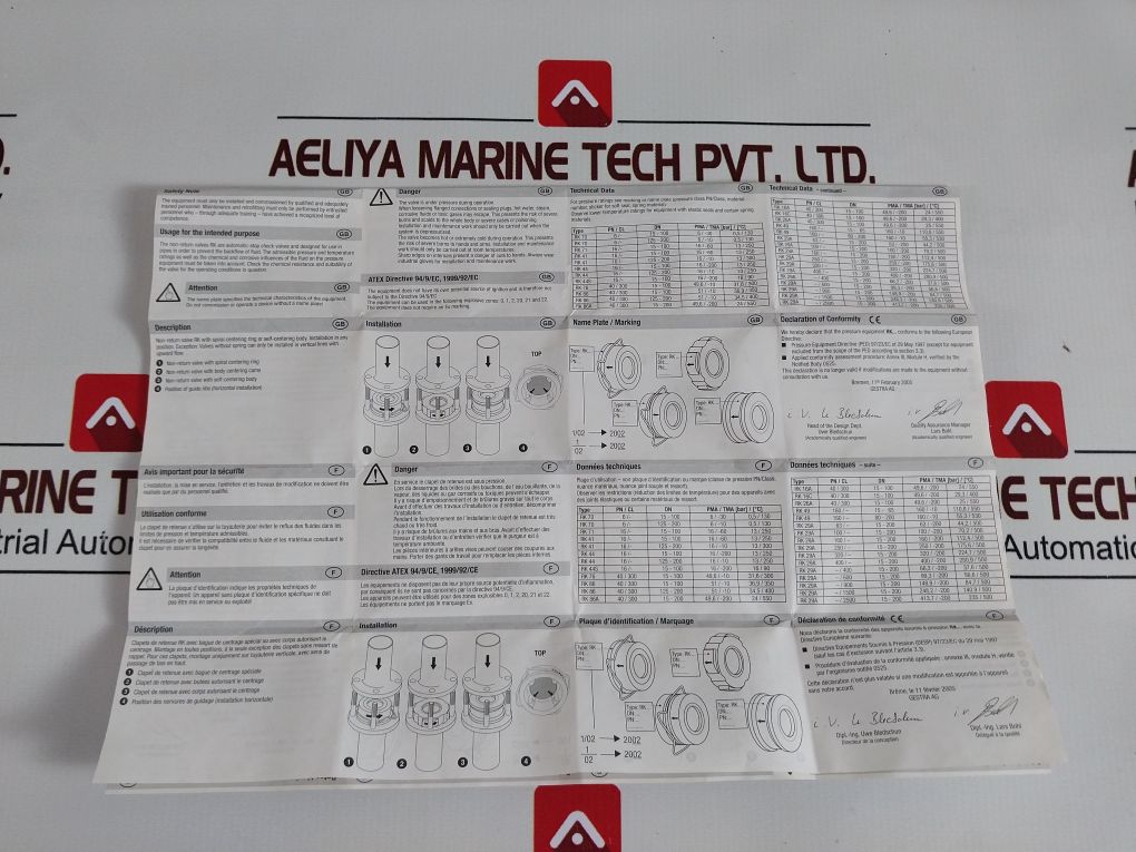Gestra Rk 71,Dn 65 Hd Valve Pn16Cw617N