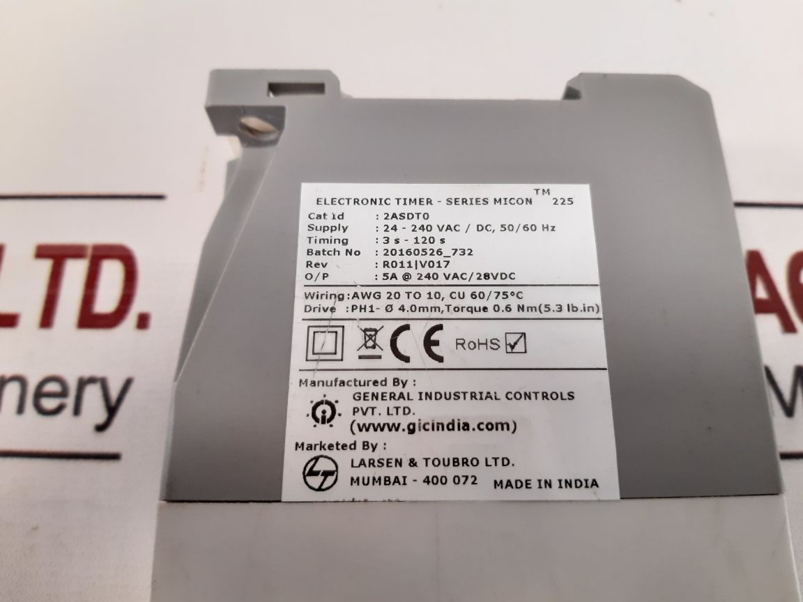 Gic Tm 225 Electronic Timer-series Micon